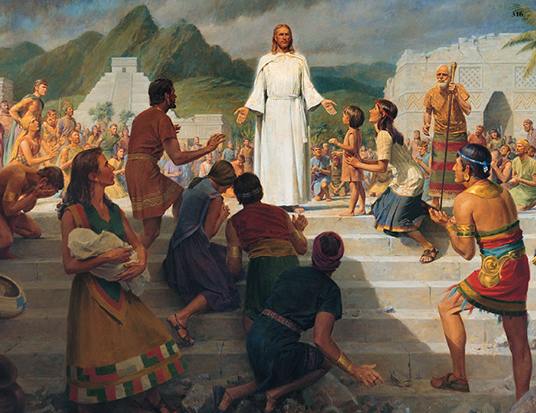 536x413 The Book Of Mormon Site Christ's Visit To America - Christ In America Painting