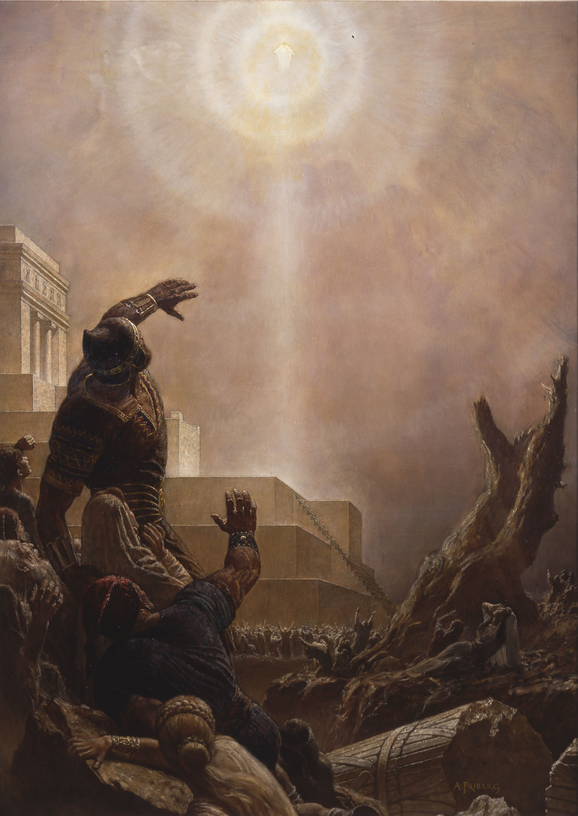 2233x3153 Behold My Beloved (3 Nephi 117) - Christ In America Painting