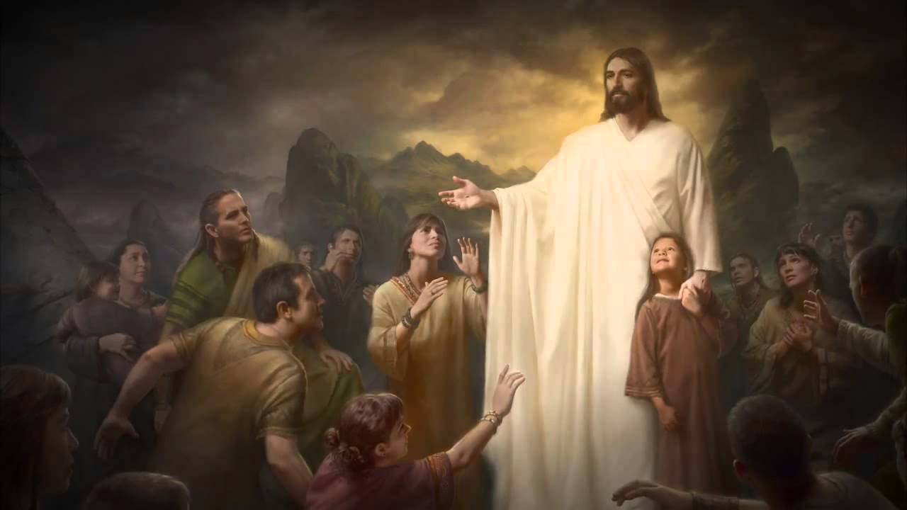 1280x720 Book Of Mormon - Christ In America Painting