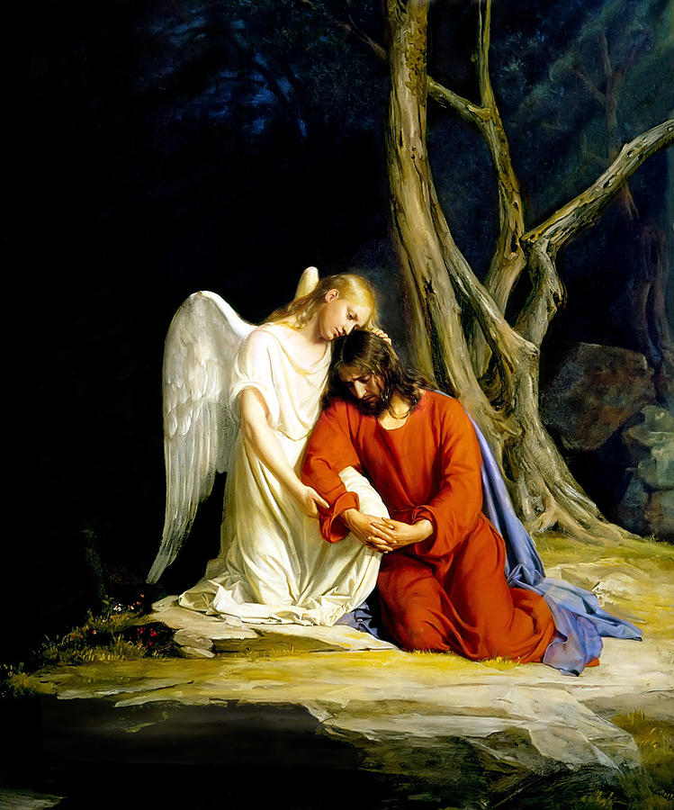 749x900 Gethsemane Painting By Carl Bloch - Christ In Gethsemane Painting