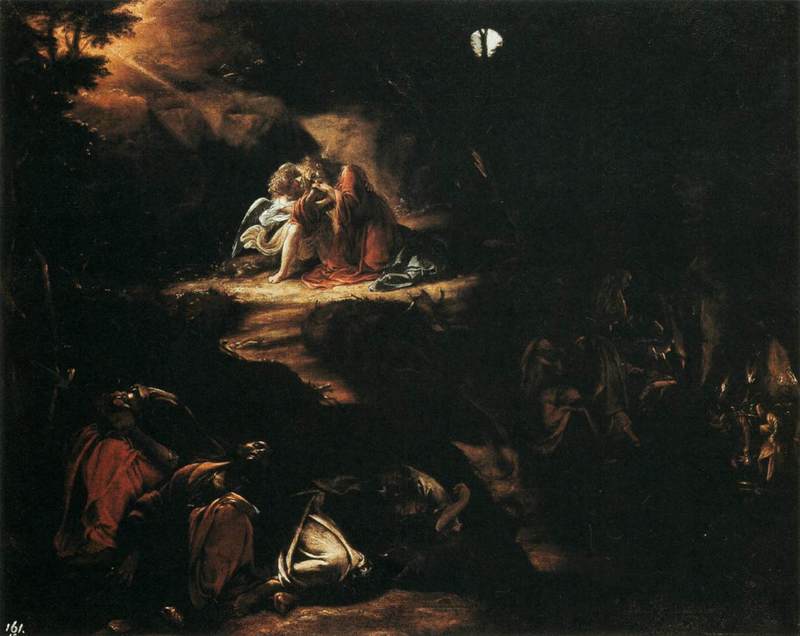 800x636 Artwork By Orazio Borgianni - Christ In Gethsemane Painting