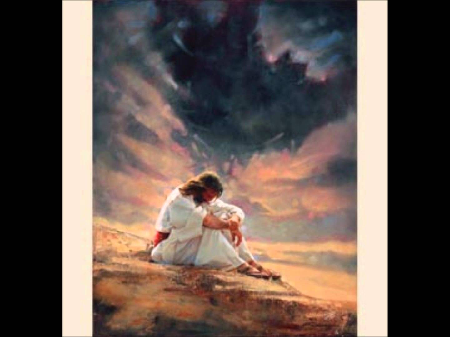 1440x1080 Jesus In The Wilderness - Christ In The Desert Painting