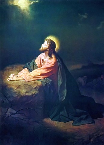 346x485 History Highlights - Christ In The Garden Of Gethsemane Painting