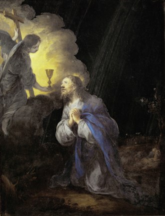 330x432 Christ In The Garden Of Gethsemane Fine Art Print By Bartolome - Christ In The Garden Painting