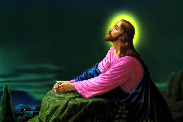 640x427 Full 5d Diy Diamond Embroidery Icon Jesus Christ Garden - Christ In The Garden Painting