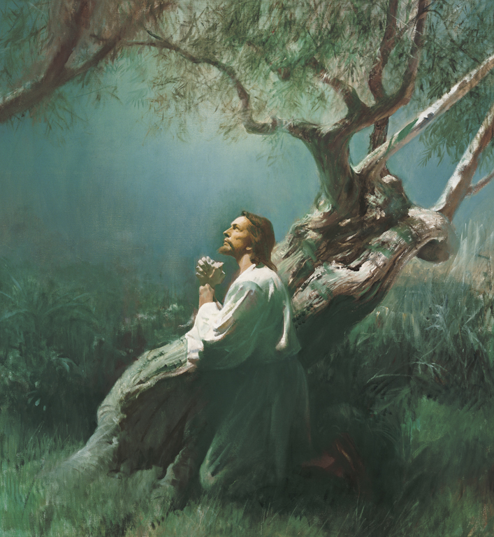 707x768 Latter Day Saint Gospel Art Paintings Of Christ And Scriptural - Christ In The Garden Painting