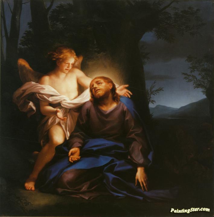 709x720 Christ In The Garden Of Gethsemane Artwork By Anton Raphael Mengs - Christ In The Garden Painting