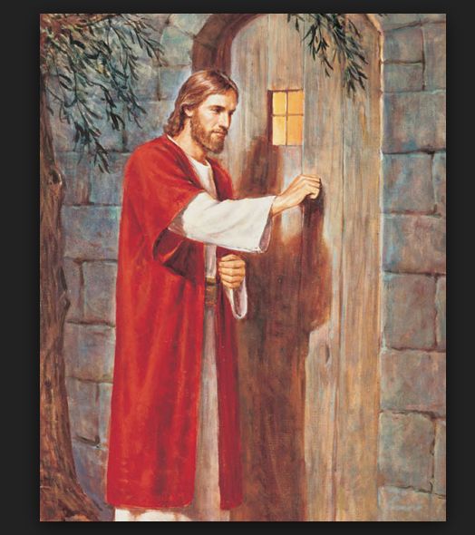 Jesus Knocking At The Door Painting