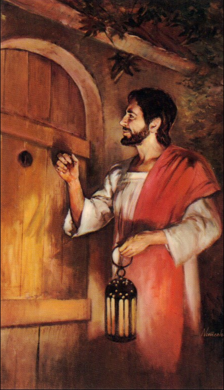 442x767 Behold, I Stand - Christ Knocking At The Door Painting