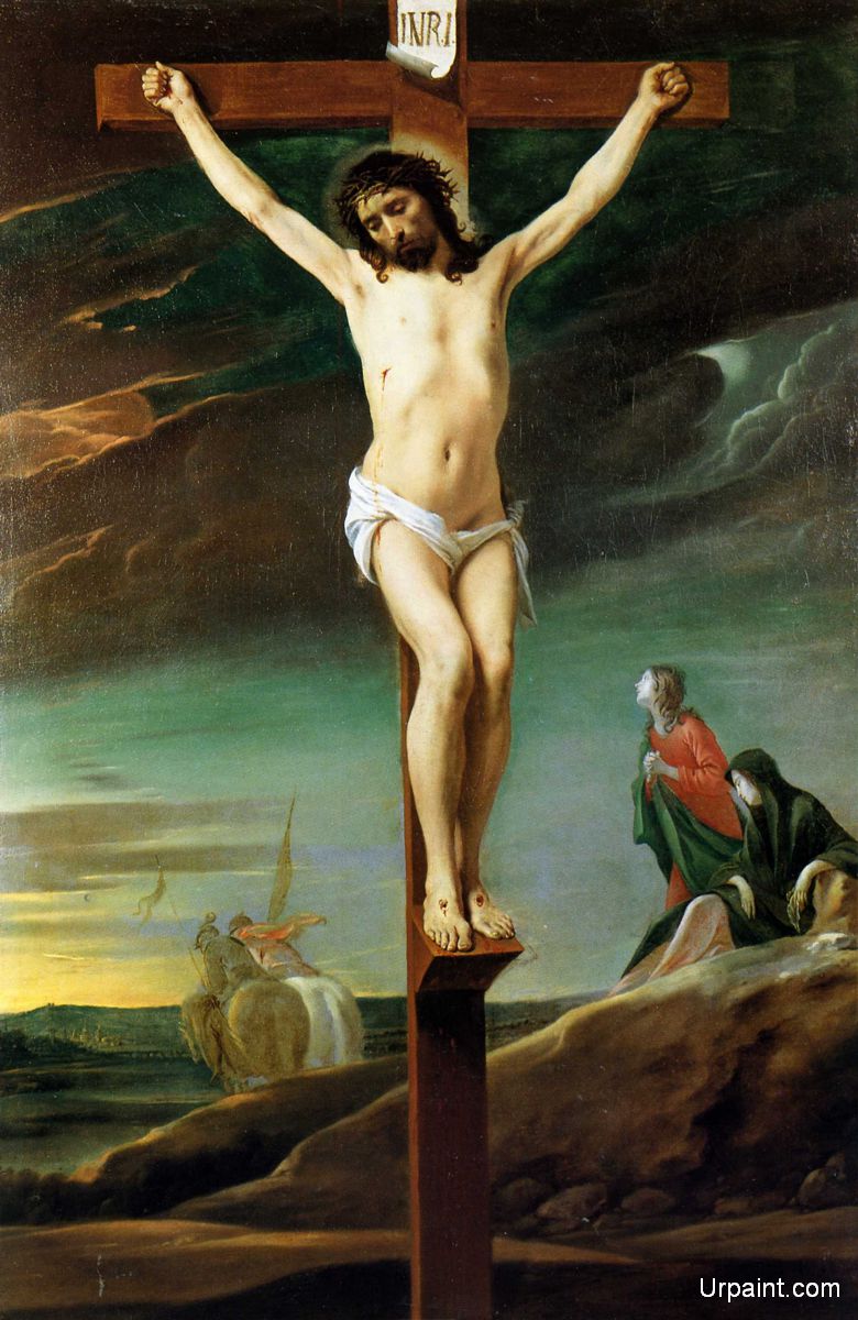 780x1200 Christ On The Cross Le Nain Brothers Baroque Religious - Christ On The Cross Painting