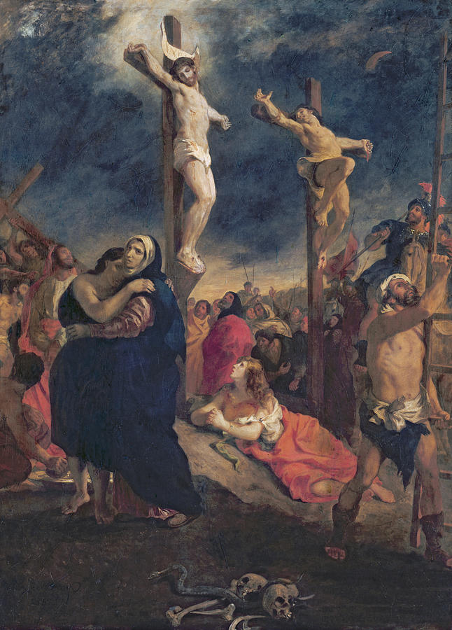 646x900 Christ On The Cross Painting By Delacroix - Christ On The Cross Painting
