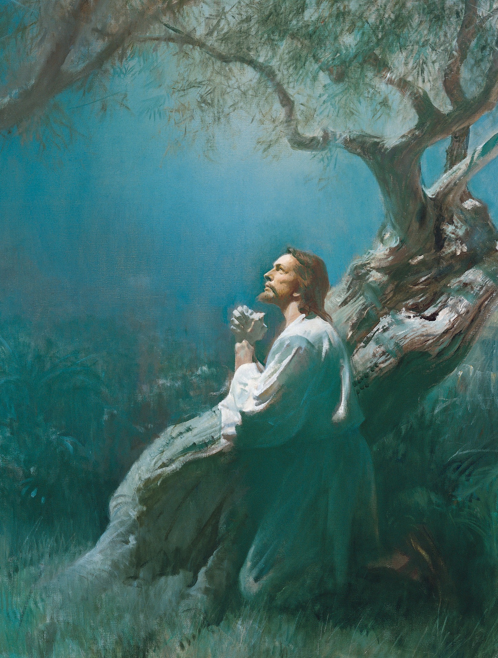 1630x2151 Jesus Christ Praying Wallpapers - Christ Praying In The Garden Of Gethsemane Painting