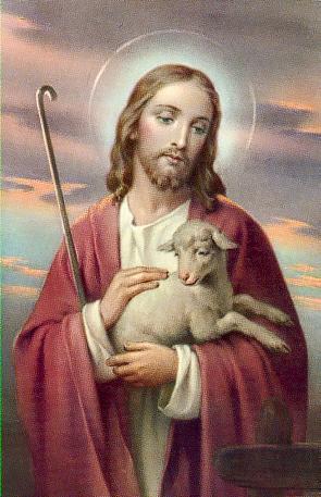 295x457 De Fide Catholica The Good Shepherd - Christ The Good Shepherd Painting