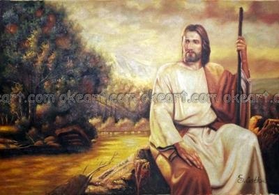 400x280 Jesus Christ Good Shepherd Religious Office Background High - Christ The Good Shepherd Painting
