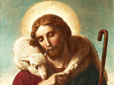 400x300 Jude's Almost Daily Blog The Good Shepherd Breaks Their Legs - Christ The Good Shepherd Painting