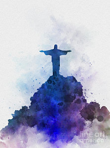 222x300 Christ The Redeemer Statue Art Fine Art America - Christ The Redeemer Painting