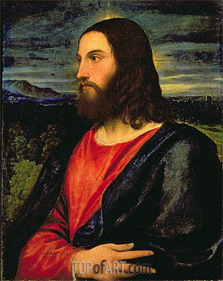 317x400 Christ The Redeemer Titian Painting Reproduction 9482 Topofart - Christ The Redeemer Painting