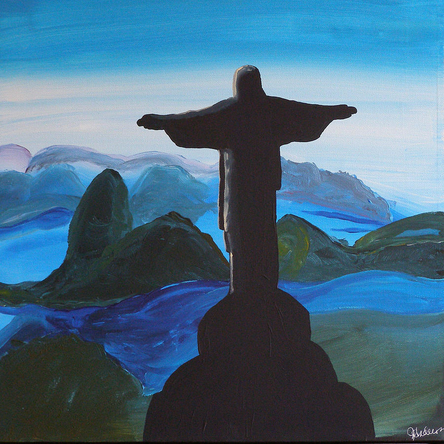 900x900 Christ Redeemer Painting By Jennifer Anderson - Christ The Redeemer Painting