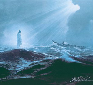 307x280 My Favorite Painting Of Jesus Walking On Water Faith - Christ Walking On Water Painting