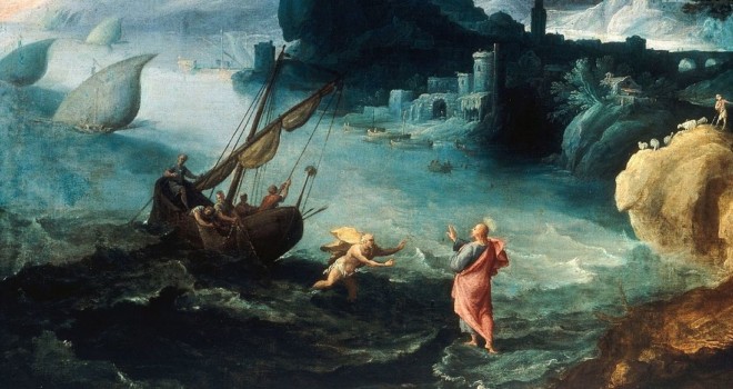 660x350 Walking On Water - Christ Walking On Water Painting