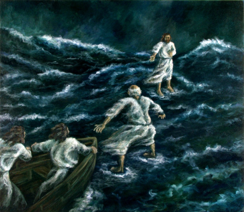 1024x892 Possible Jackson Community Church - Christ Walking On Water Painting