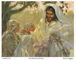 300x240 Religious Art., Paintings, Giclees, Prints, Christian, Jesus - Christ With Child Painting
