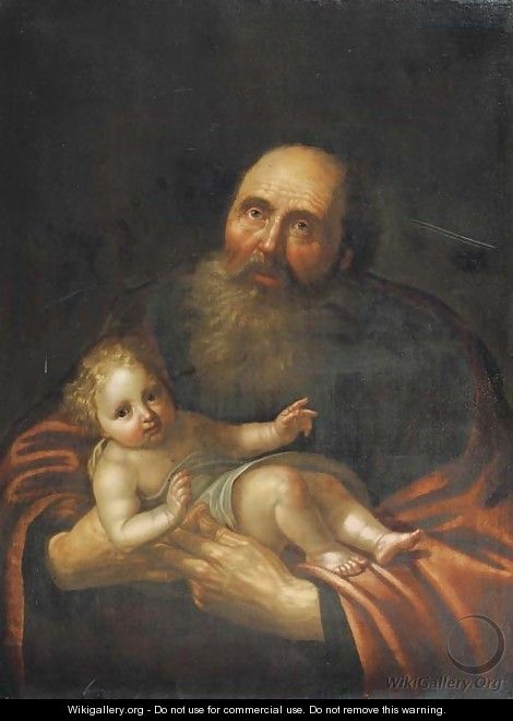 470x660 Saint Simeon With The Christ Child - Christ With Child Painting