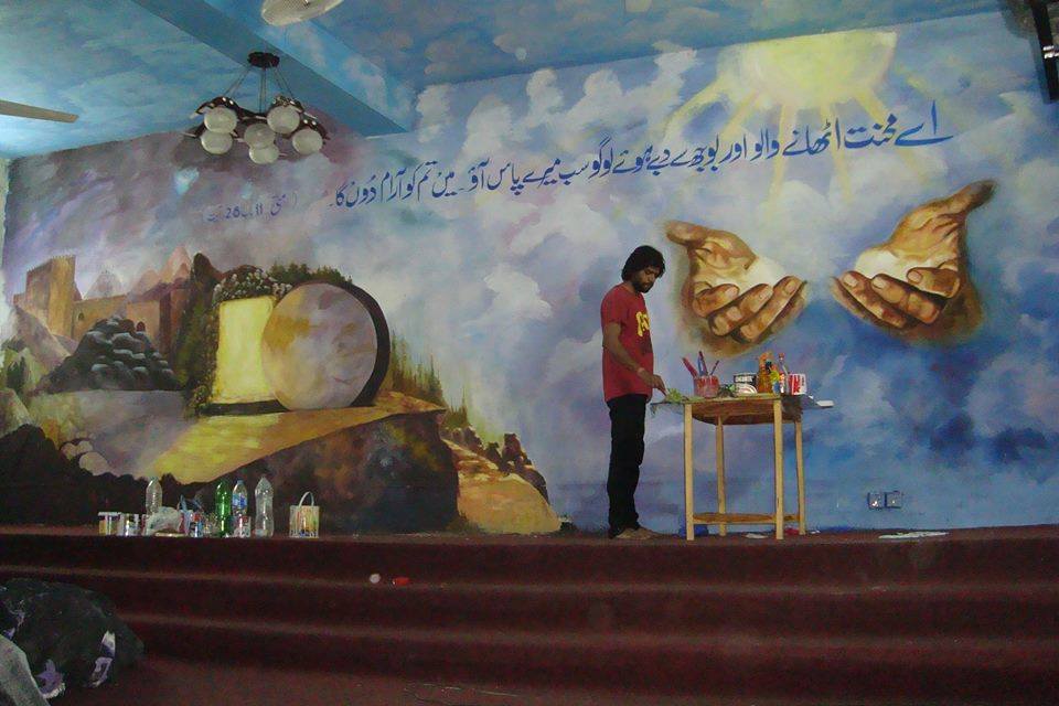 960x640 Art Is Like Oxygen To Me Rising Pakistani Christian Artist Asher - Christian Artists Painting