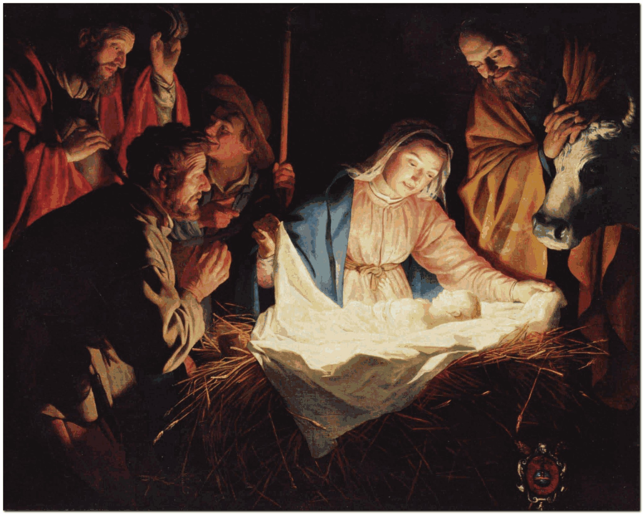2045x1635 Saint John Bosco Catholic Church The Power Of The Christmas Carol - Christian Christmas Painting