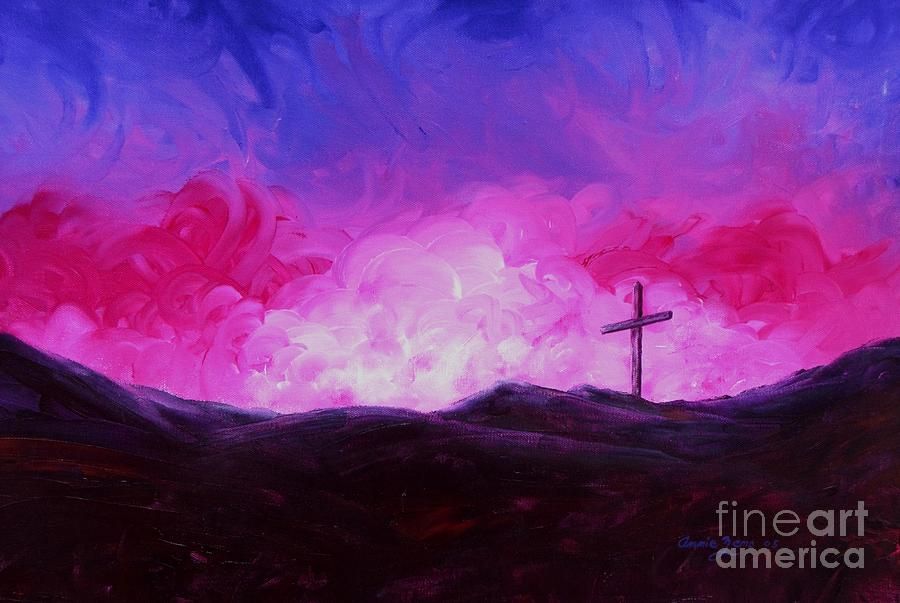 900x603 Cross Of Jesus Christ Painting - Christian Cross Painting
