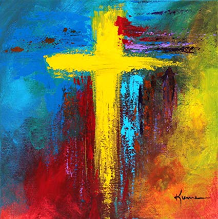 Christian Cross Painting at PaintingValley.com | Explore collection of ...