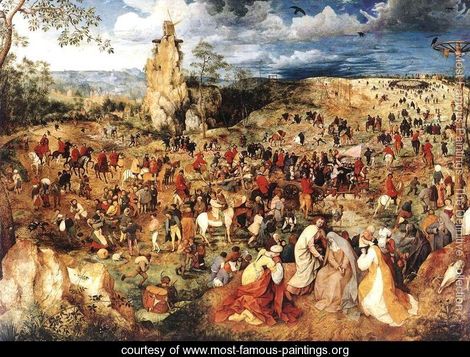 470x357 Showroomchrist Carrying The Cross 1564 - Christian Cross Painting