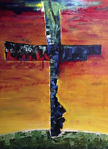 218x300 Christian Cross Paintings - Christian Cross Painting