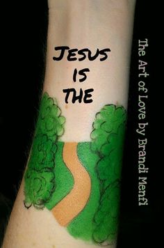 236x356 Walking With Jesus, Christian Face Painting Design By The Art - Christian Face Painting