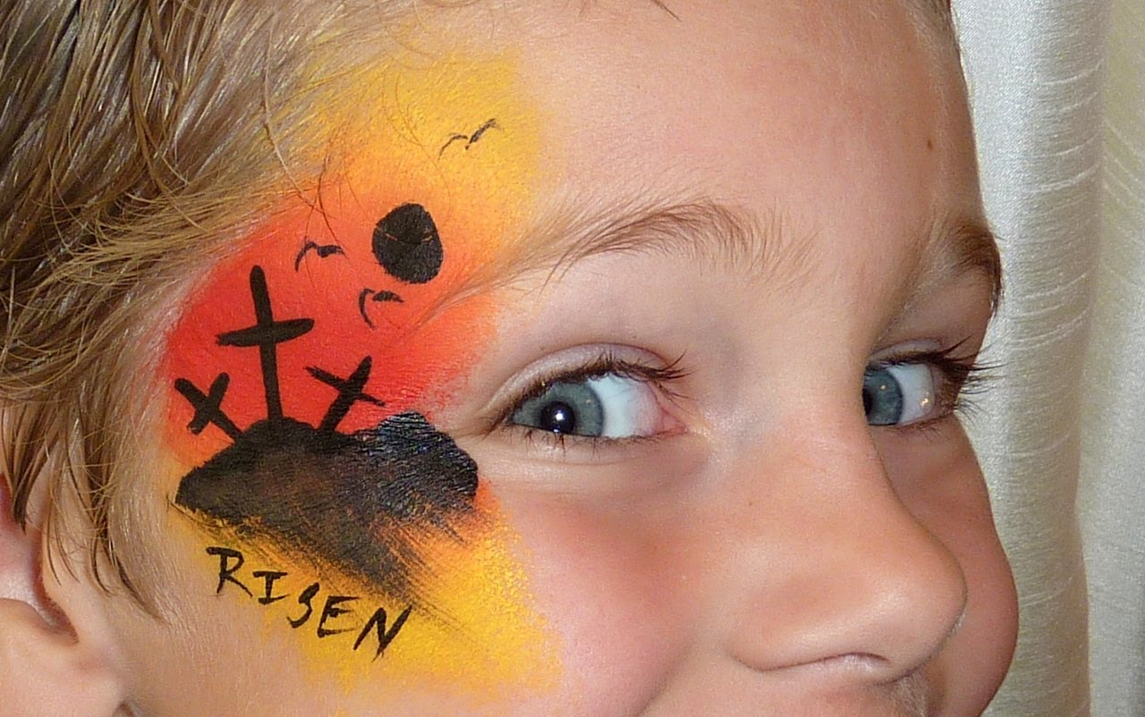 1280x802 Cool Boy Easter Face Painting Design - Christian Face Painting