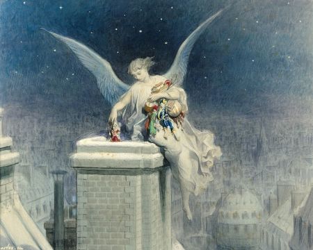 450x360 Christmas Angel - Christmas Angel Painting