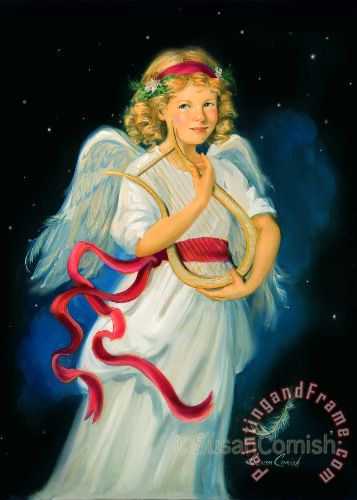 357x500 Collection Christmas Angel Painting - Christmas Angel Painting