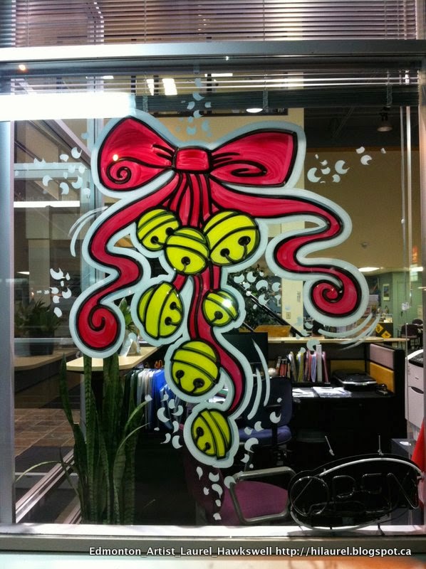 598x800 Laurel Hawkswell Edmonton Artist - Christmas Bells Painting