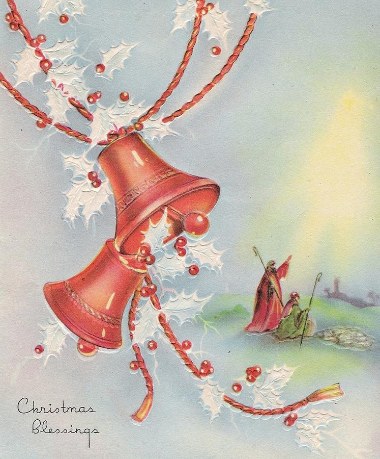 747x900 Christmas Greetings 761 - Christmas Bells Painting
