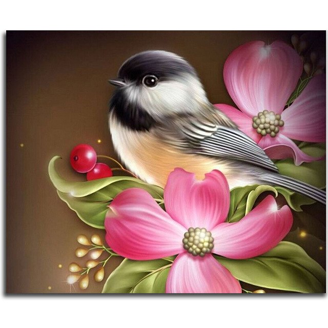 640x640 Christmas Birds Diamond Embroidery Animal Mosaic For Children 5d - Christmas Bird Painting