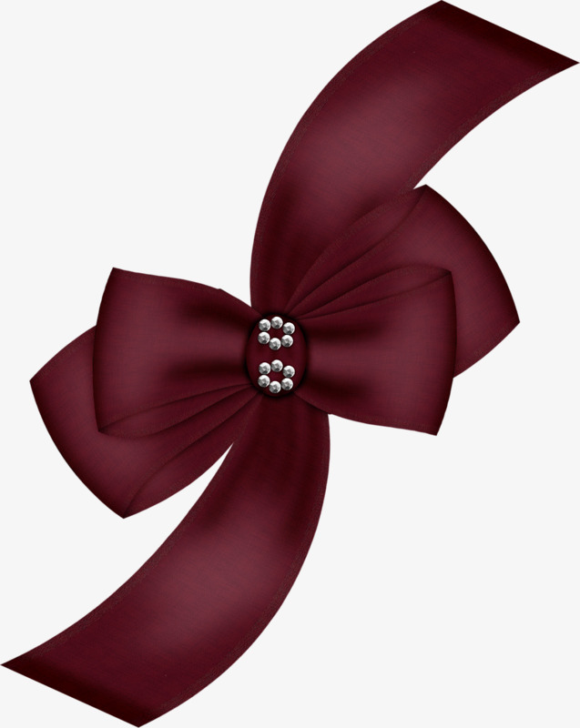 637x800 Christmas Bow, Hand Painted, Red Wine, Bow Png Image And Clipart - Christmas Bow Painting