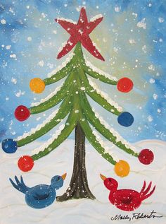 236x317 Charlie Brown Christmas Tree - Christmas Day Painting