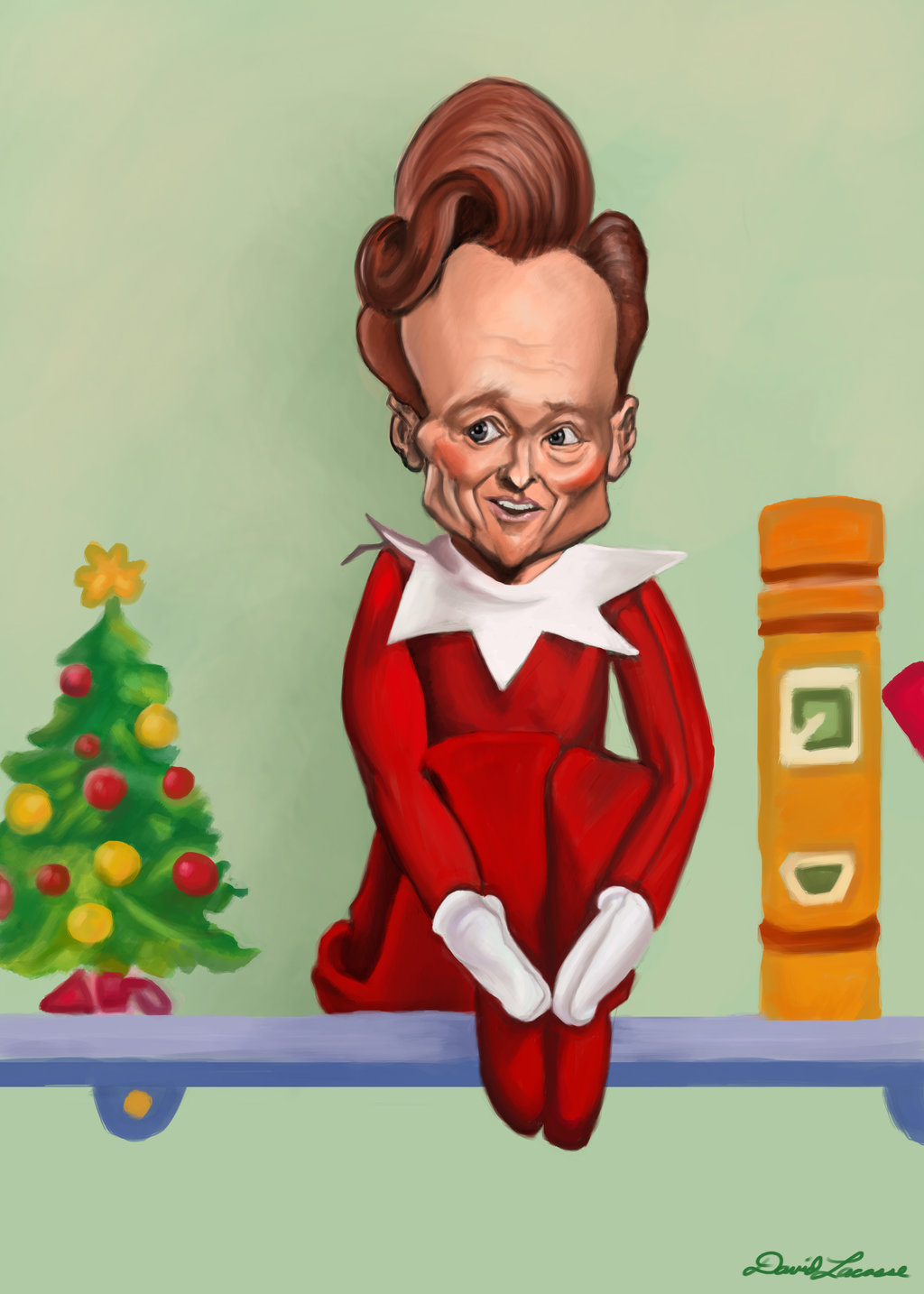 1024x1434 Coco Christmas! - Christmas Elf Painting