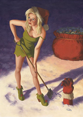 357x500 The Pin Up Project - Christmas Elf Painting