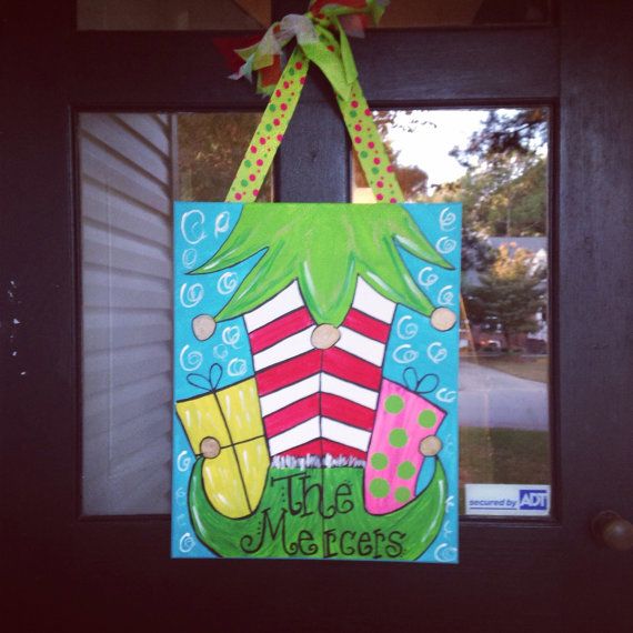 570x570se Whimsical Elf Feet Would Be Perfect In Any House - Christmas Elf Painting