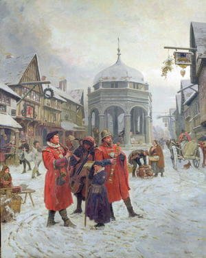 300x376 Famous Christmas Paintings Amp Reproductions 1st Art Gallery - Christmas Eve Painting