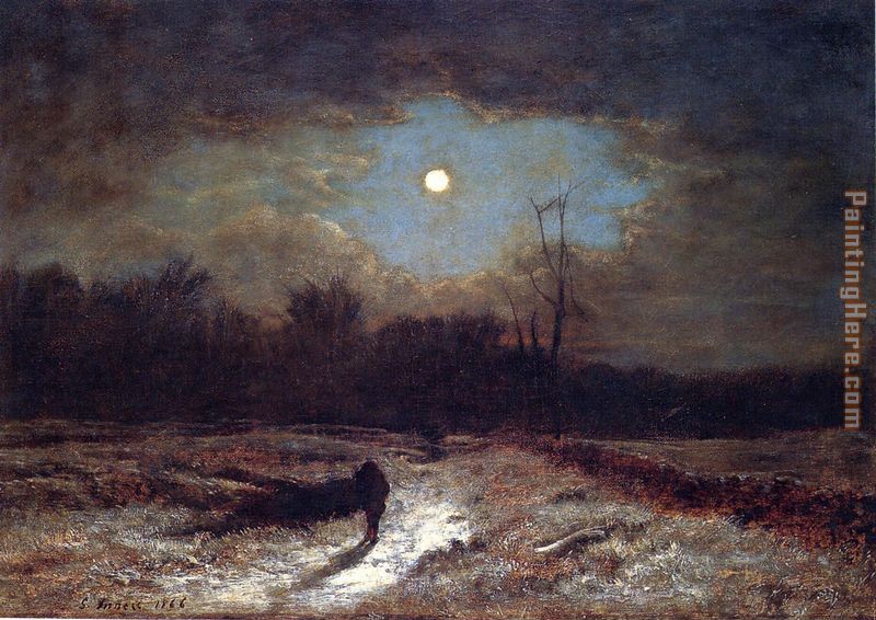 800x566 George Inness Christmas Eve Painting Anysize 50% Off - Christmas Eve Painting
