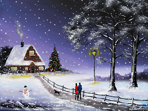 Christmas Eve Painting at PaintingValley.com | Explore collection of ...