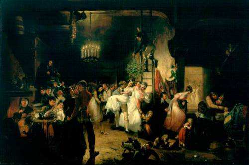 500x331 Victorian Era Fan Guide - Christmas Eve Painting