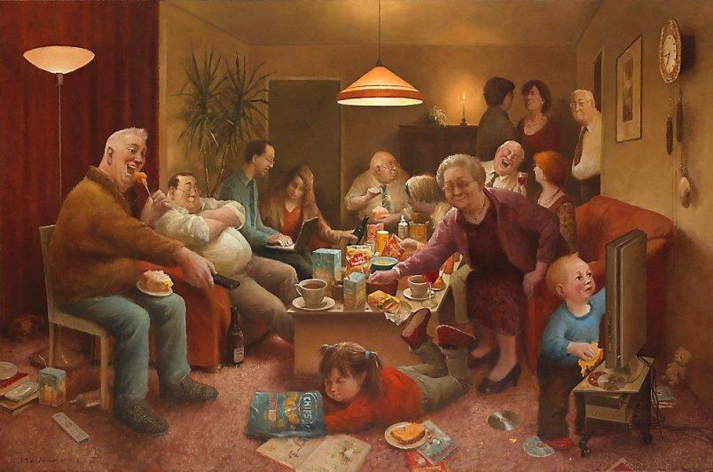 804x532 Inspiring Pictures For Writers Over The Holidays The Eve - Christmas Family Painting